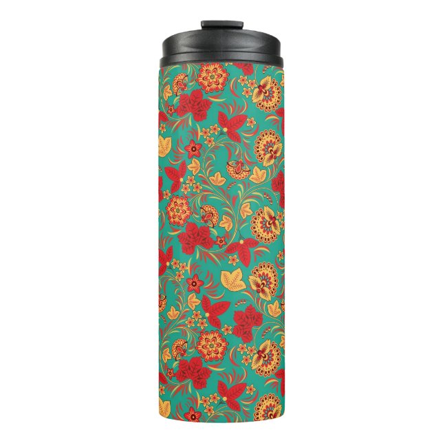 Floral pattern 2 thermal tumbler (Front)
