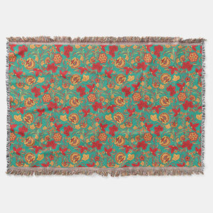 Floral pattern 2 throw blanket