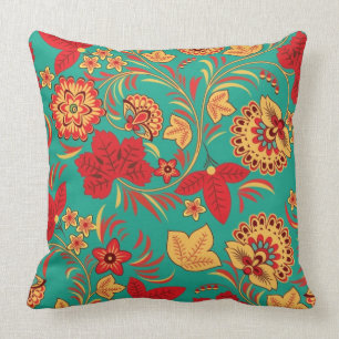 Floral pattern 2 throw pillow