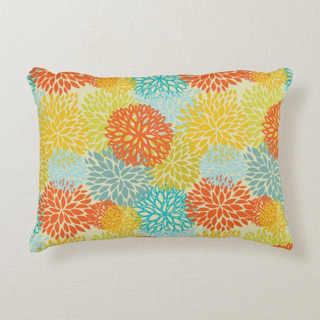 Floral pattern 3 accent pillow (Front)