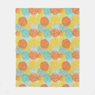 Floral pattern 3 fleece blanket
