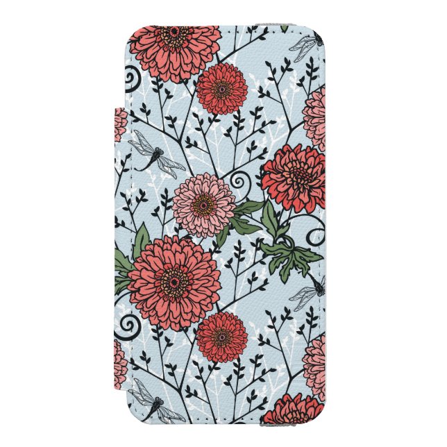 Floral pattern 3 incipio iPhone wallet case (Folio Front)