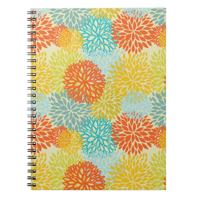 Floral pattern 3 notebook (Front)