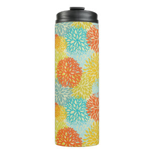 Floral pattern 3 thermal tumbler