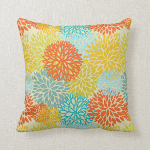 Floral pattern 3 throw pillow