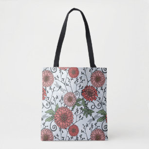 Floral pattern 3 tote bag
