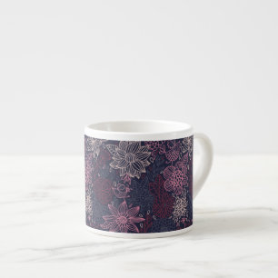 Floral pattern 4 2 espresso cup
