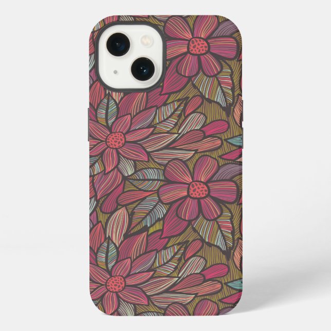 Floral pattern 4 2 iPhone case (Back)