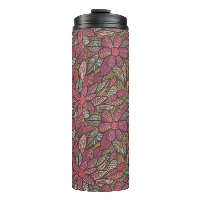 Floral pattern 4 2 thermal tumbler (Front)