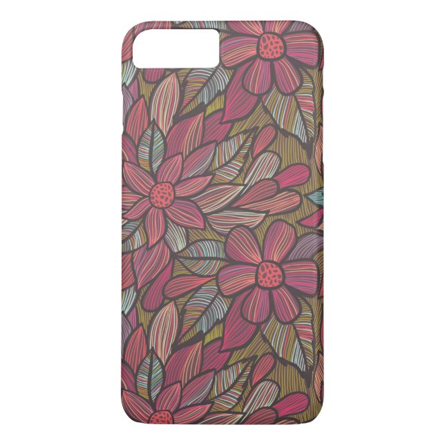 Floral pattern 4 3 Case-Mate iPhone case (Back)