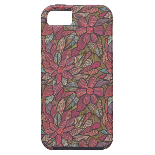 Floral pattern 4 Case-Mate iPhone case (Back)