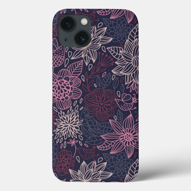 Floral pattern 4 Case-Mate iPhone case (Back)