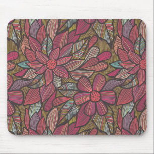Floral pattern 4 mouse pad