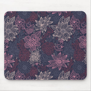 Floral pattern 4 mouse pad