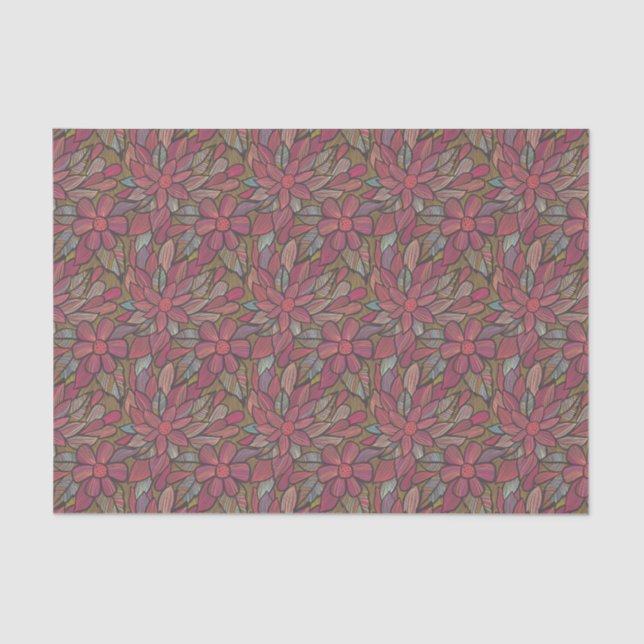 Floral pattern 4 tissue paper (Front)
