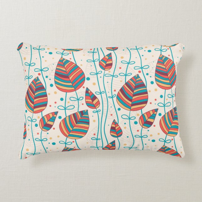 Floral pattern 5 2 accent pillow (Front)