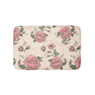 Floral pattern 5 2 bath mat