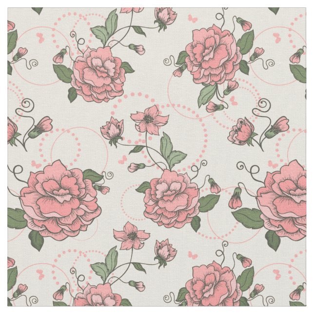 Floral pattern 5 2 fabric (Close Up)
