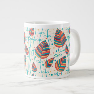 Floral pattern 5 2 large coffee mug
