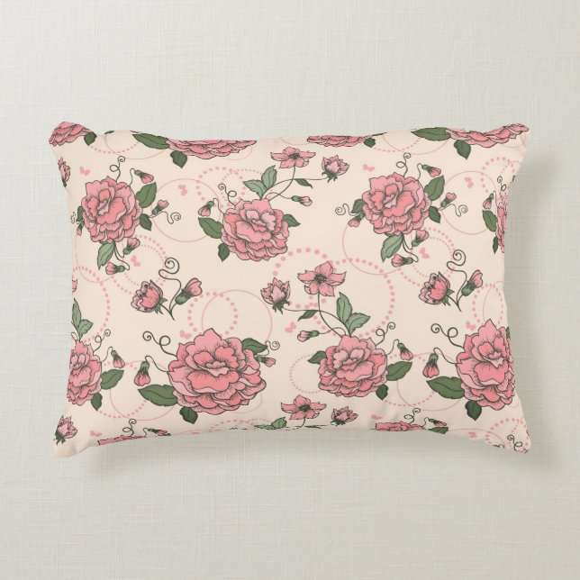 Floral pattern 5 accent pillow (Front)