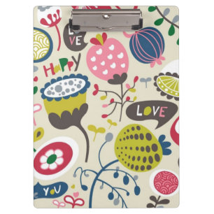Floral Pattern 5 Clipboard