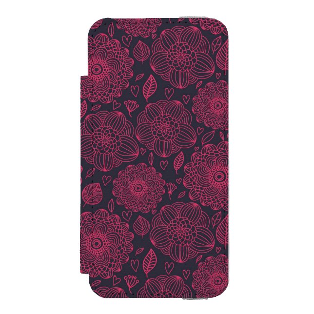 Floral Pattern 5 Incipio iPhone Wallet Case (Folio Front)