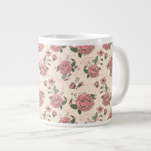 Floral pattern 5 large coffee mug