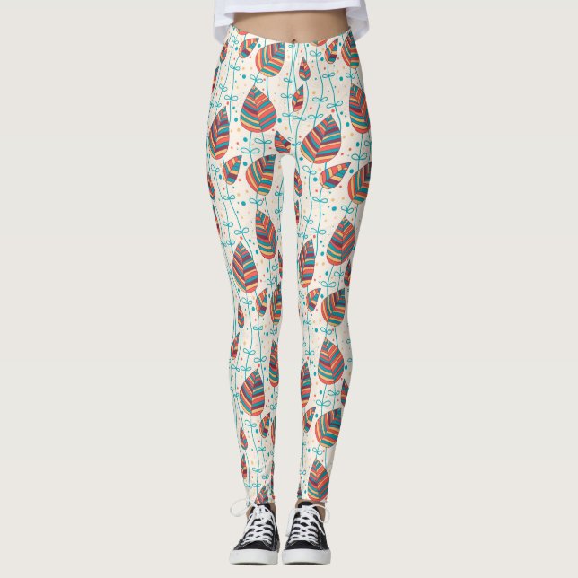 Floral pattern 5 leggings (Front)
