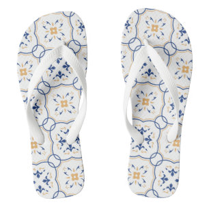 Floral Pattern 6 Flip Flops