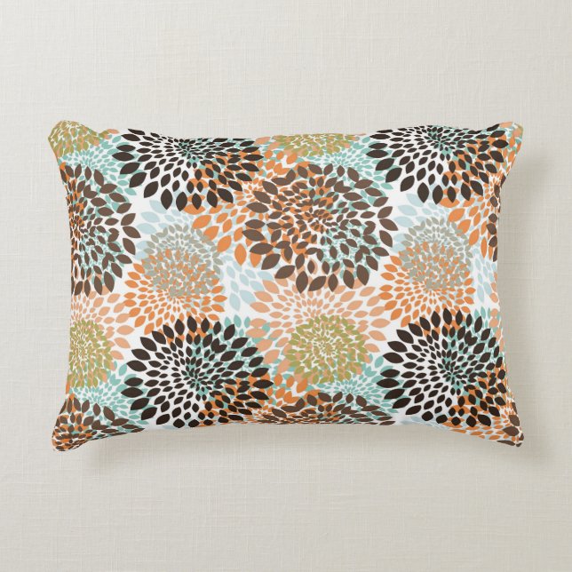 Floral Pattern 7 Accent Pillow (Front)