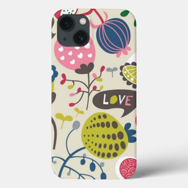 Floral Pattern 8 Case-Mate iPhone Case (Back)