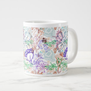 Floral Pattern 8 Large Coffee Mug