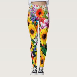 FLORAL PATTERN 8 LEGGINGS