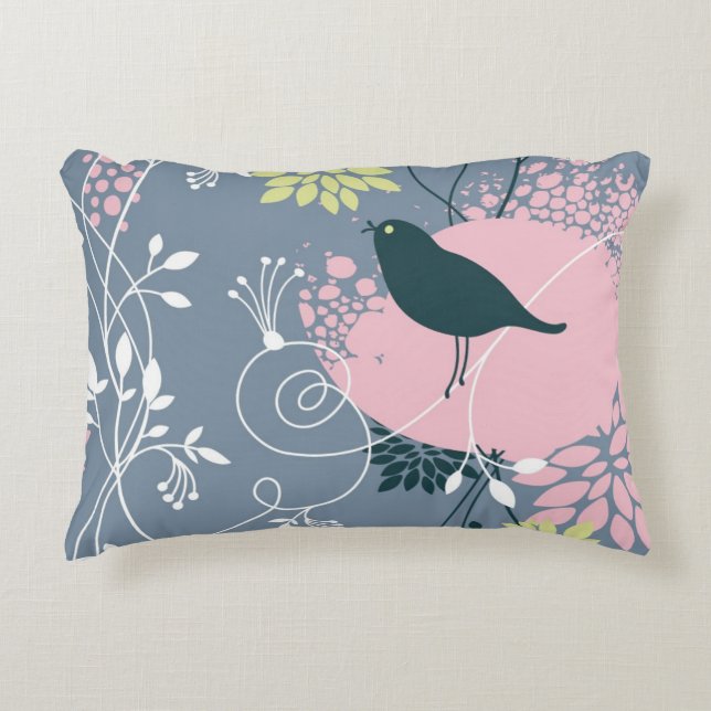 Floral Pattern 9 Accent Pillow (Front)