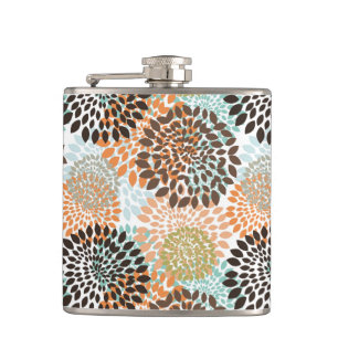 Floral Pattern 9 Hip Flask