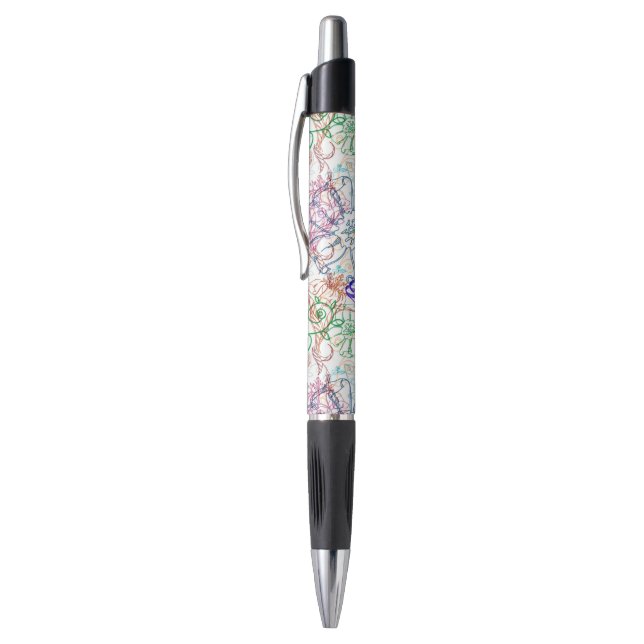 Floral Pattern 9 Pen (Top (Vertical))