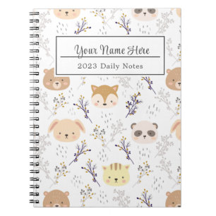 Floral Pattern, A Bouquet of Colorful Flowers Notebook