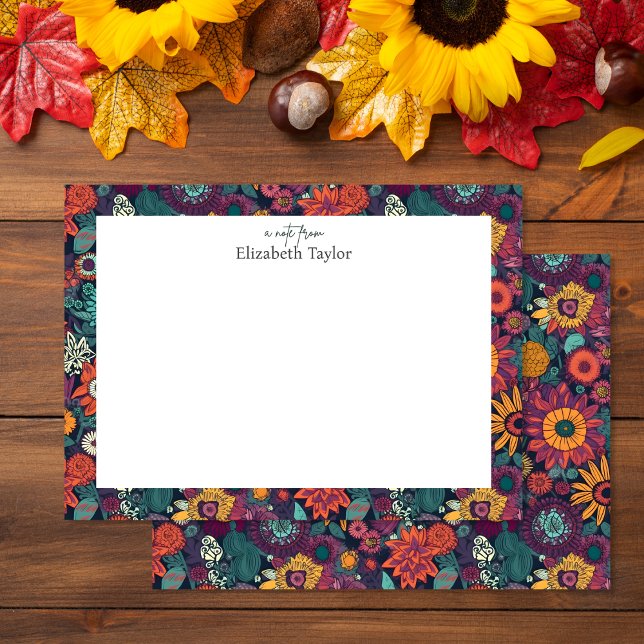 Floral Pattern, A Bouquet of Colourful Flowers Card (Creator Uploaded)