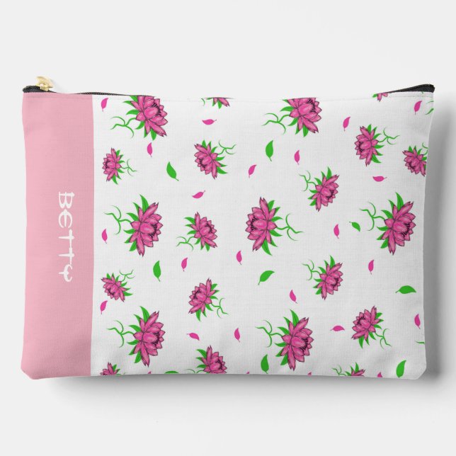 Floral pattern accessory pouch (Front)