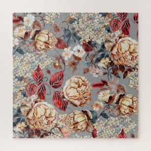 Floral pattern, art nouveau style. jigsaw puzzle