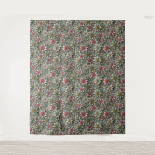 Floral Pattern Backdrop Tapestry