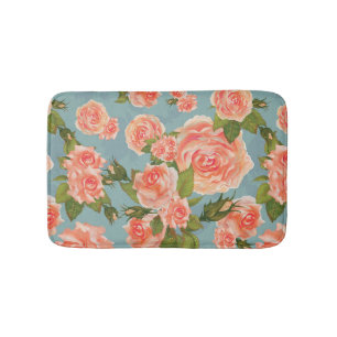 Floral Pattern Bath Mat