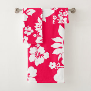 Floral Pattern Bath Towel Set