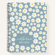 Floral Pattern Blank own Cookbook Recipe To Write 