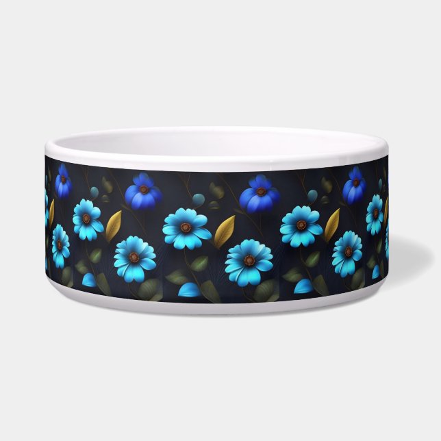 Floral pattern blue flowers (Front)