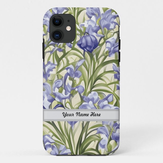Floral Pattern Bluebell Flowers Case-Mate iPhone Case (Back)