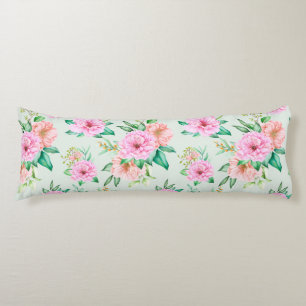 Floral Pattern Body Pillow