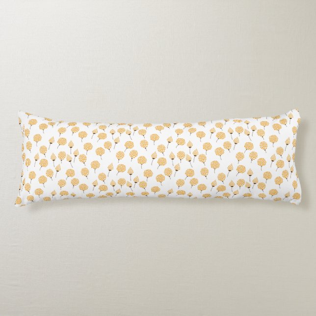 Floral pattern body pillow (Front)