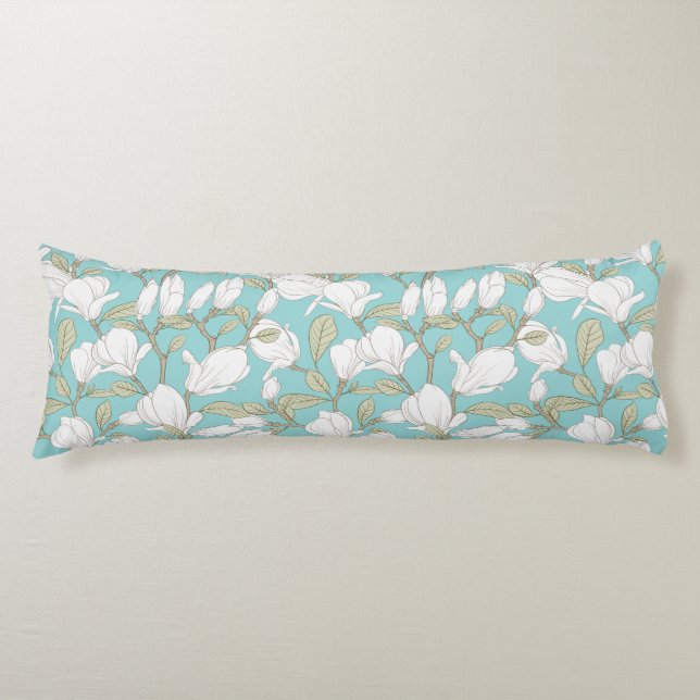 Floral Pattern Body Pillow (Front)