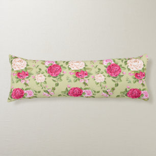 Floral Pattern Body Pillow